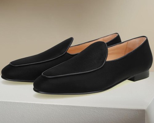 Men's Chic Round Toe Slip On Loafers Black Gommino Casual Busness Dress Shoes B - Picture 2 of 10