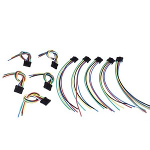 10Pcs Rear Tail Light Lamp Loom Harness for Citroen C3 C4 Peugeot 206