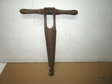 Antique vintage wooden barrel or cask tapered bung hole drilling tool