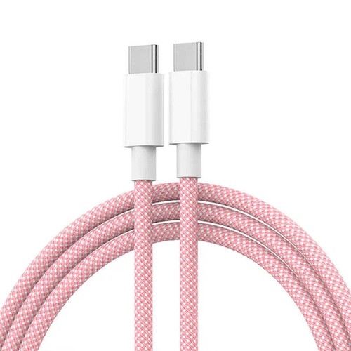 Câble 60W Charge Rapide Type-C Nylon, iPhone 15, Huawei, Samsung – 1M/2M/3M Neuf - Photo 5/12