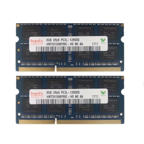 Hynix 2x8GB 2RX8 DDR3L 1600Mhz PC3L-12800S 1.35V Laptop Memory RAM* - Picture 1 of 3