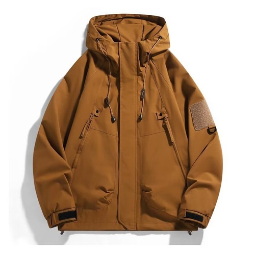 Outdoor Hiking Jacket Lightweight Hooded Zip-Up Jacket Spring and Fall Windbreak - Picture 5 of 21