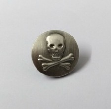 Skull & Crossbones Flat Rig Back Blazer Buttons London Button & Badge Company 