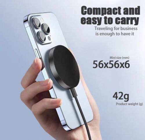 Qi2 15W Magnetic Wireless Charger - Fast Charging for iPhone 12-16 and More - Picture 3 of 6