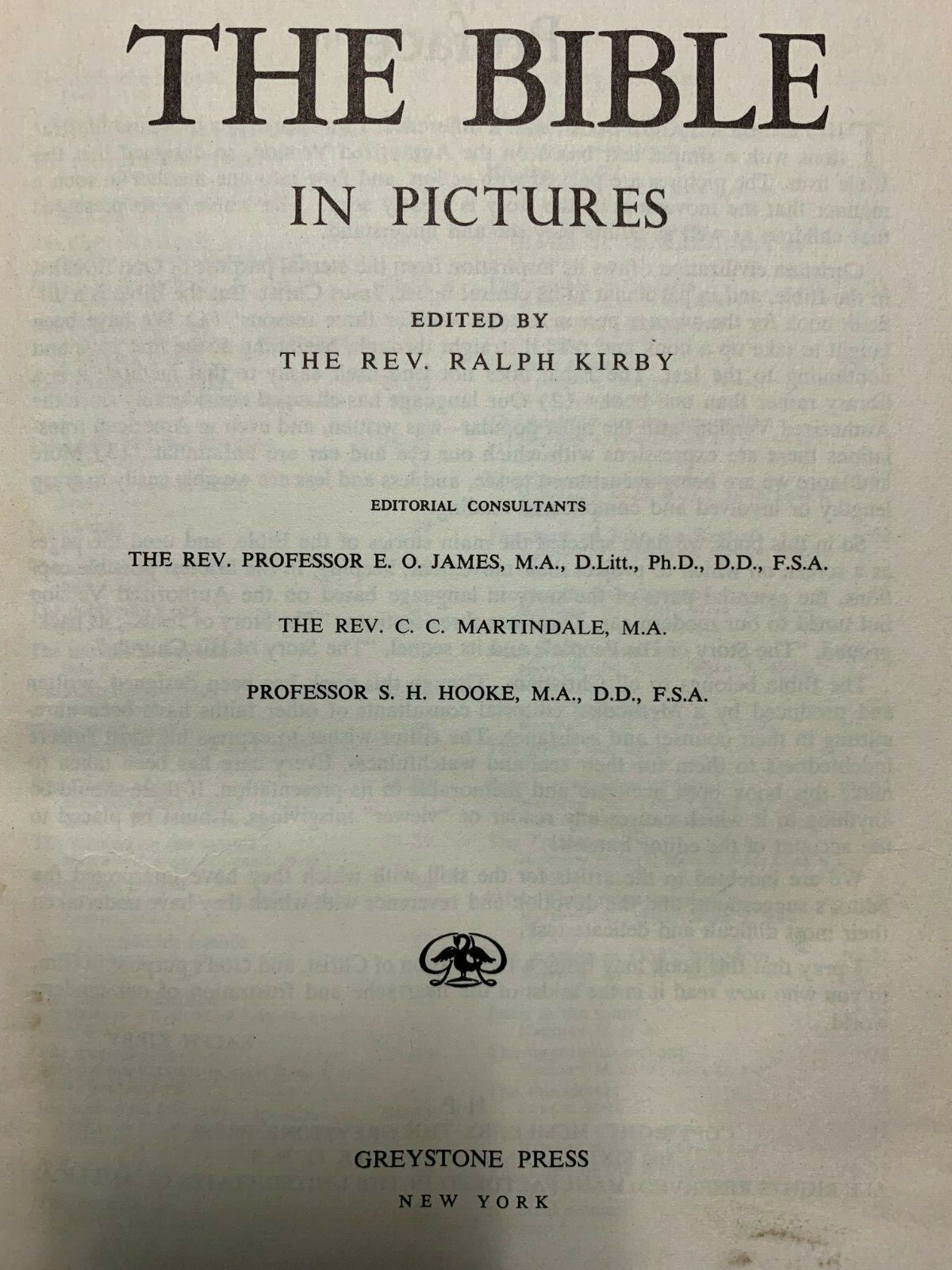 The Bible in Pictures Rev. Ralph Kirby eBay