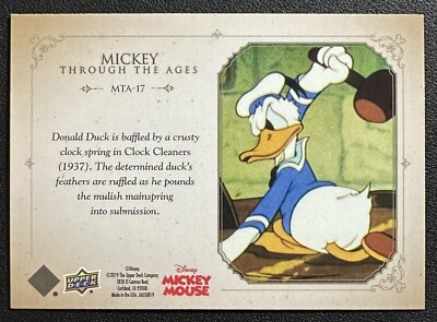 2019 UD Disney Mickey Mouse THROUGH THE AGES MTA-17 DONALD DUCK in