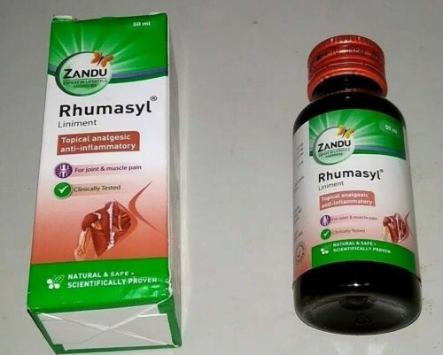 Zandu RHUMASYL Liniment Oil 50ml Ayurvedic for Joint & Muscle Pain + Free Ship - Picture 3 of 3
