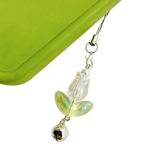 Tulips Flower Bell Pendant Phone Strap Portable Hangings Lanyard for Girls Women - 第 6/13 張圖片