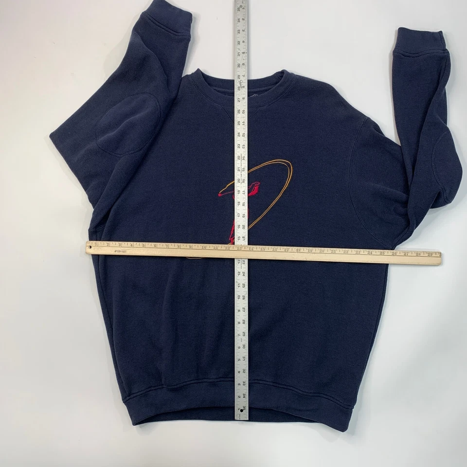 Vintage Grand Slam Sweatshirt Mens L Large Navy Blue Embroidered Golf Swing Logo - Image 4 of 4