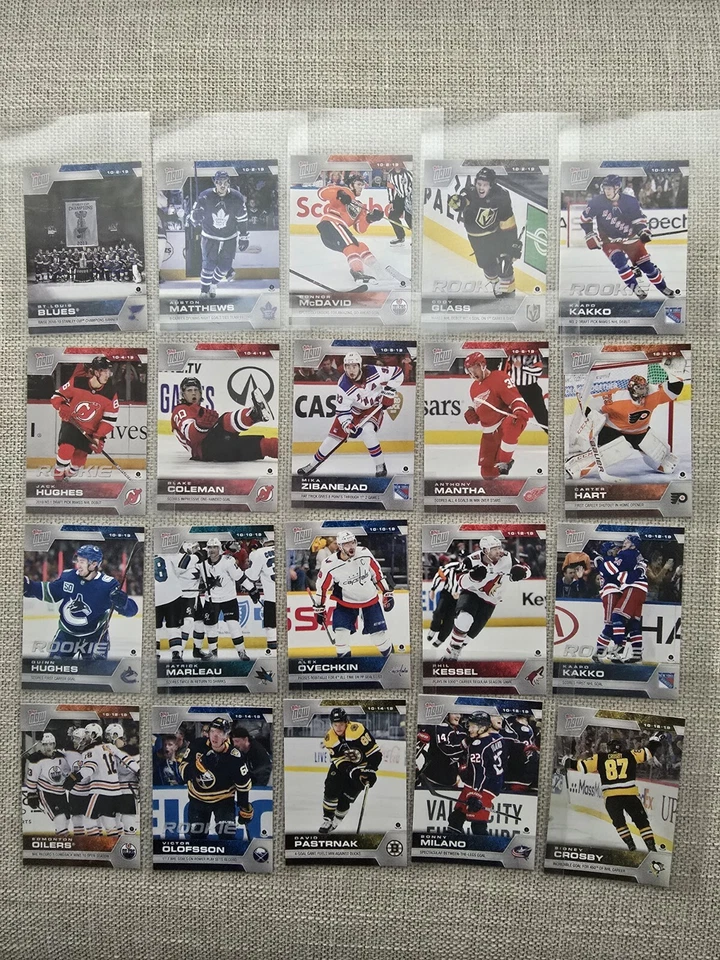2019-20 Topps NOW NHL Stickers Complete Set 1-207 + All-Star and Chase Sets - Image 2 of 4