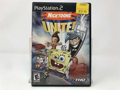 Nicktoons Unite - Sony Playstation 2 PS2 - 100% Complete In Box CIB 