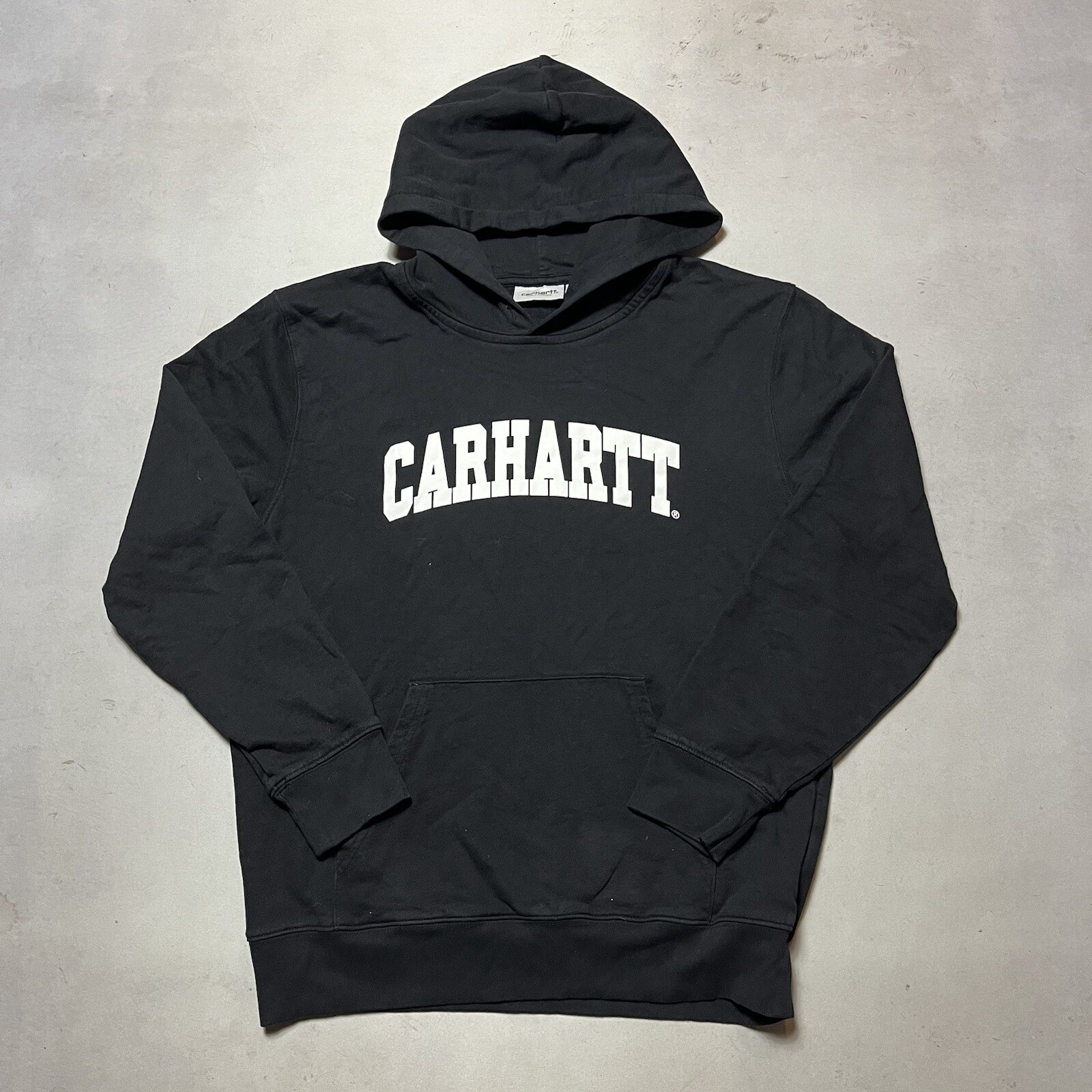 Carhartt Wip Work in Progress Arch Logo Pullover Hoodie Sweatshirt