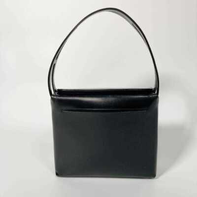 GIVENCHY Handbag Formal 4G Logo Leather Black Women's USED