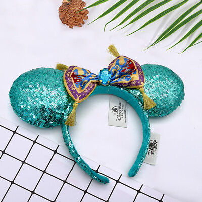 Disney green ears headband WDW 2026 Disney Parks WDW Four Parks Minnie Mouse Ears Headband Epcot  main image 3