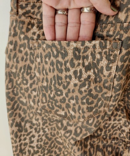 JESSICA SIMPSON Kiss Me Super Skinny Jeans size 8/30R Brown Animal Print NWT - Picture 13 of 15