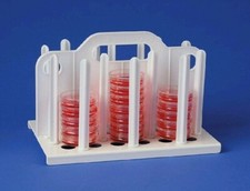 Bel-Art 60mm Petri Dish Rack; 10½ x 6¾ x 6¾ in, 54 Places, Plastic (F18991-0060)