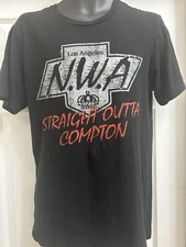N.W.A. Brand Straight Outta Compton Men’s Black  T-Shirt Size Medium