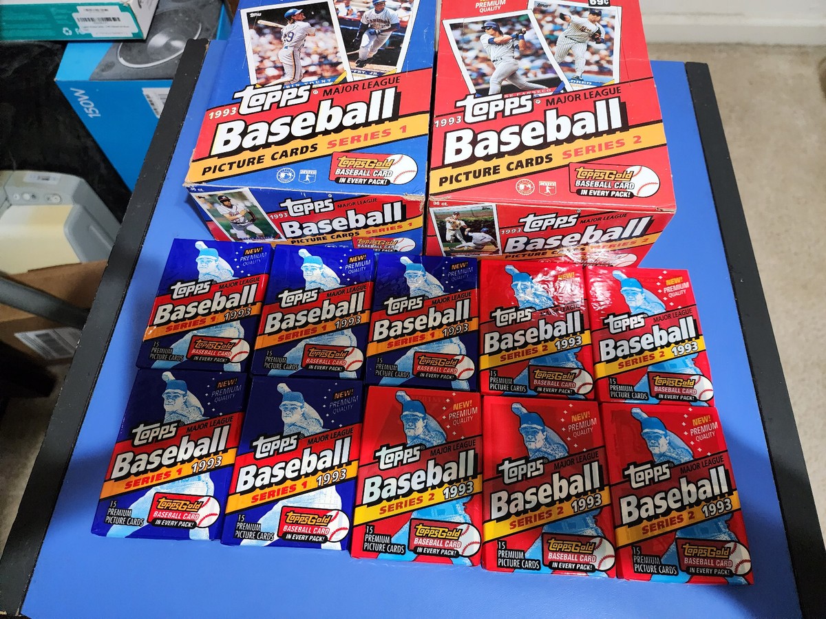 topps Baseball CARDS 1993年　未開封 1993 Topps Baseball Unopened Series 1 Pack (15) – Baseball