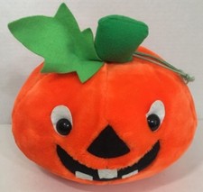 America Wego Vintage Large Pumpkin Plush Halloween jack-o'-lantern 1991