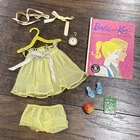 Vintage Barbie Sweet Dreams Fashion 973 Yellow Nighty Accessories Near Complete
