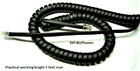 100-Pack Lot Flat Black 9Ft Generic Handset Cord Landline Phone Universal Fit