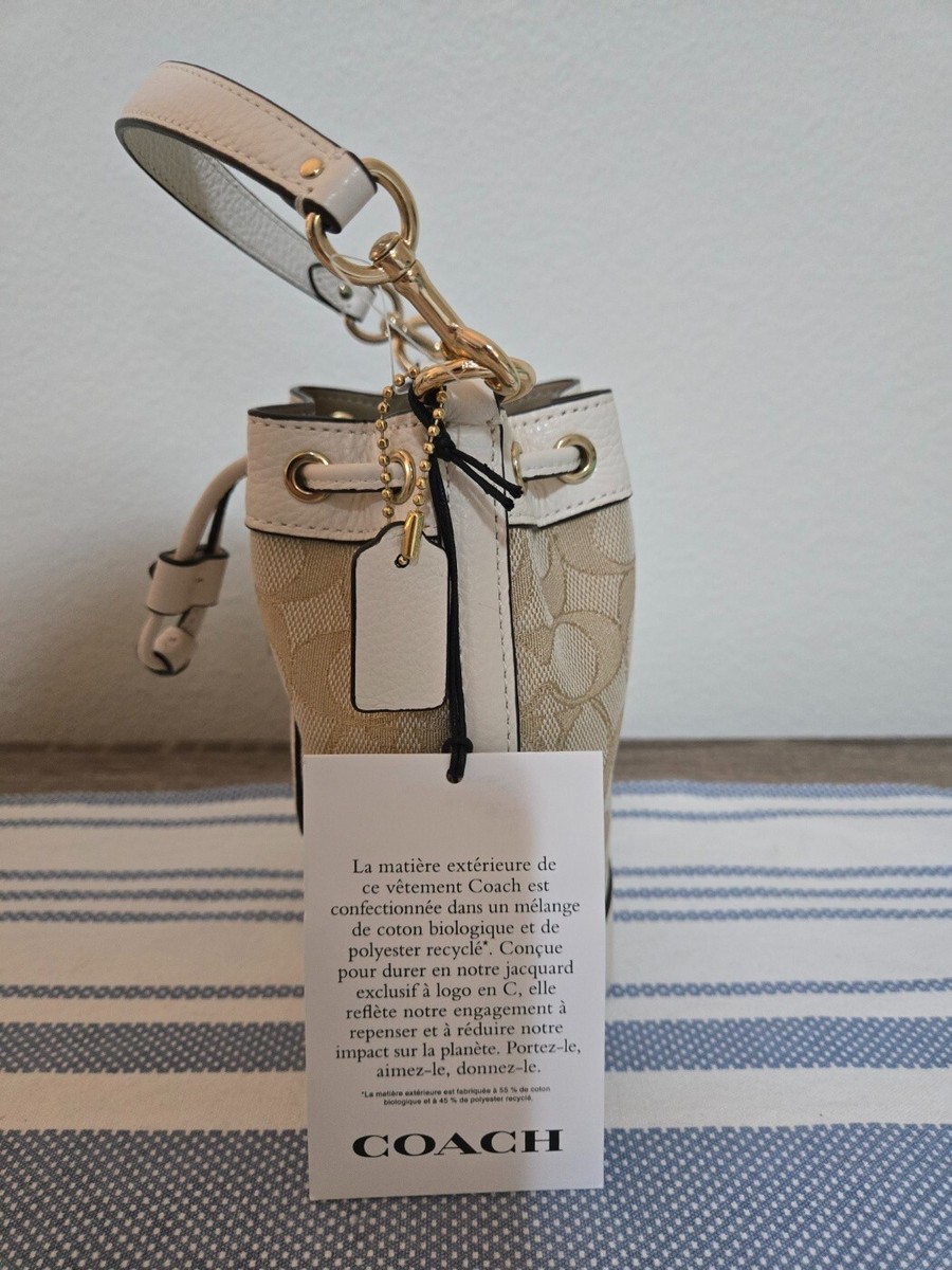 COACH C8322 - MINI DEMPSEY BUCKET BAG IN SIGNATURE JACQUARD WITH