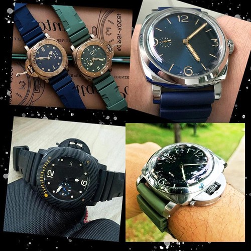 New Waterproof Watch Band Fit for Panerai Submersible Luminox Wristwatches Strap - Picture 3 of 23
