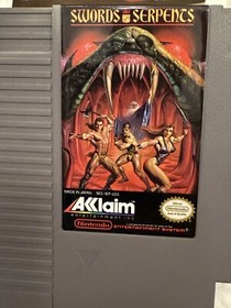 Swords and Serpents for NES Nintendo - Game With Poster & Manual.In Great Shape!