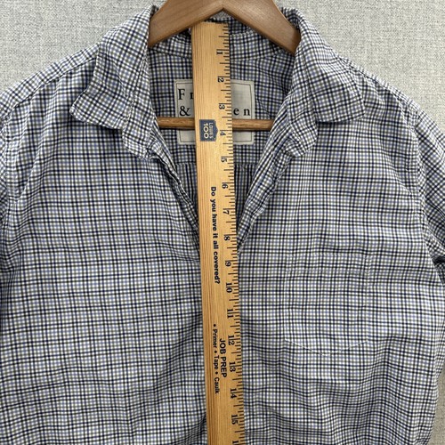 Frank & Eileen Barry Shirt Women Large Blue Plaid Long Sleeve Button Up Casual - Picture 9 of 15