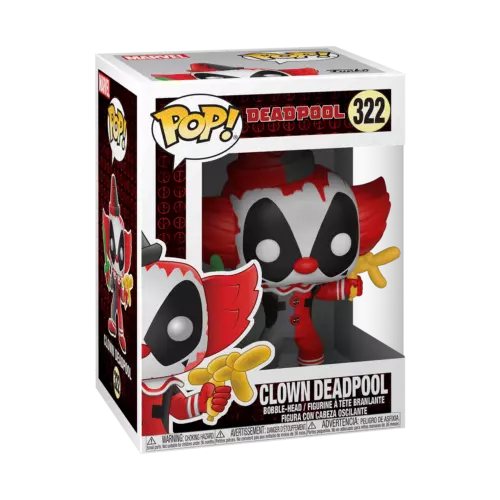 Funko Pop! Vinilo: Marvel - Clown Deadpool #322