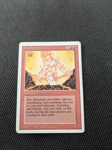 Fire Elemental Card 1994 Revised Edition Magic the Gathering Un Played ...