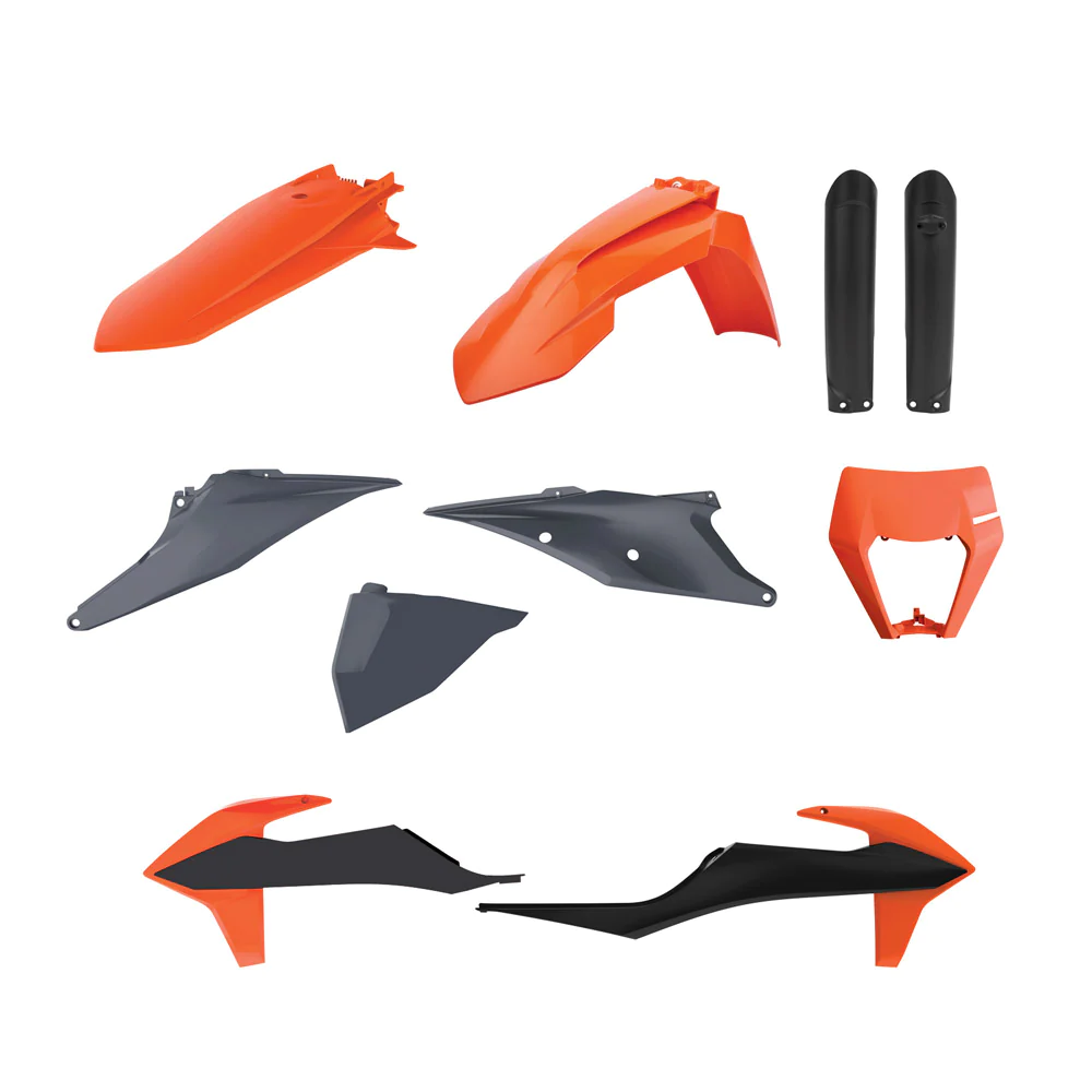 Polisport Plastic Kit KTM EXC/EXC-F 20-23 (Inc Fork Guards) OEM 2021