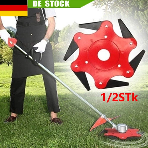 6 Zahn Dickichtmesser  Für Stihl Motorsense Freischneider Messer Blatt Klinge DE