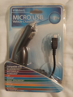 Miztech MZPLV9 MZ PLV9 Micro USB Car Vehicle Charger NEW