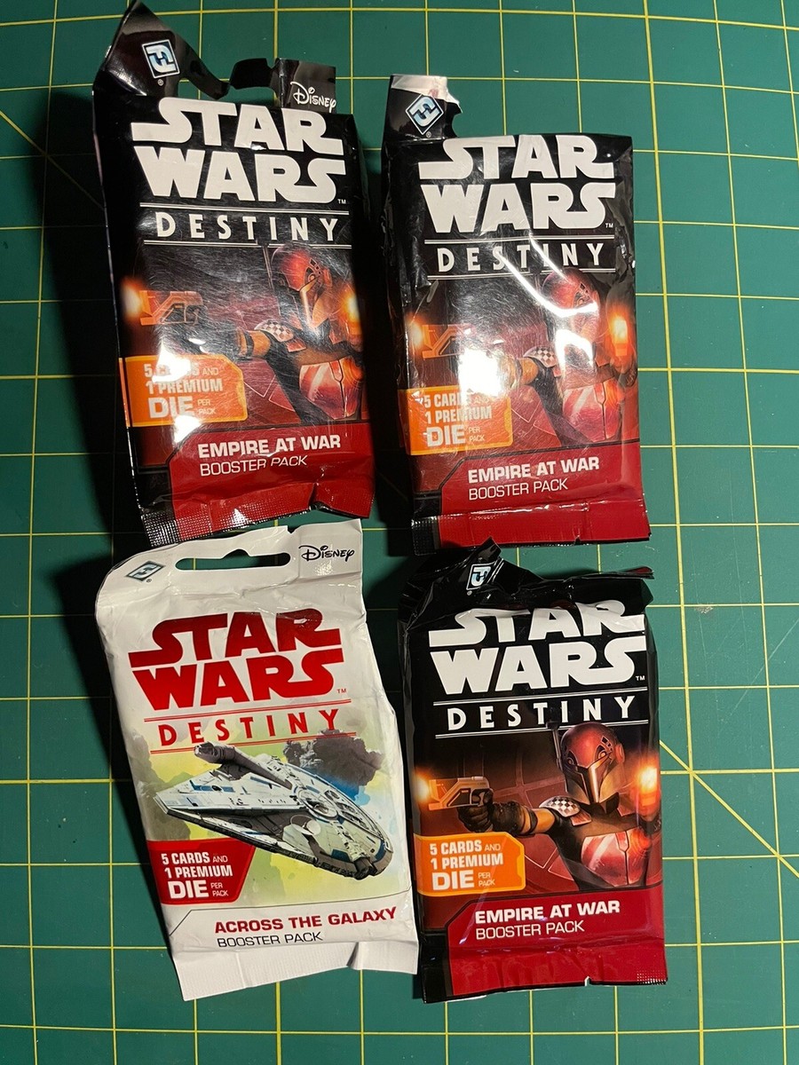 4x Star Wars Destiny Booster -Empire at War & Across the Galaxy Booster  Pack NEW
