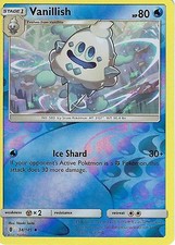 34/145 Vanillish Uncommon Reverse Holo: Pokemon Trading Card Game