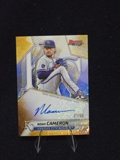 2025 Bowmans Best - Noah Cameron Rookie Gold Mini Diamonds Auto /50