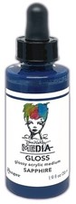 Dina Wakley Media Gloss 2oz Dropper Style-Sapphire Pack of 3