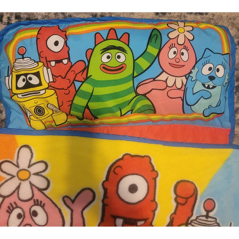 Yo Gabba Gabba Siesta Mat Niños Saco de Dormir Manta Naranja Viaje Niño Cama Rollo Foto 3 de 4