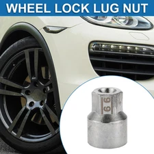 #66 Wheel Lock Lugnut 9/10" Anti-theft Screw Nut Removal Key Socket for Porsche