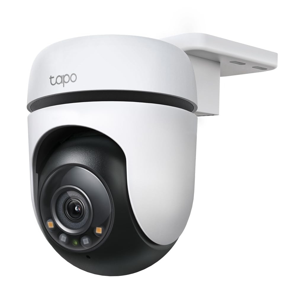 Tapo 2K Outdoor Wired Pan/Tilt Security Wi-Fi Camera, 360&deg; View, Motion Tracking