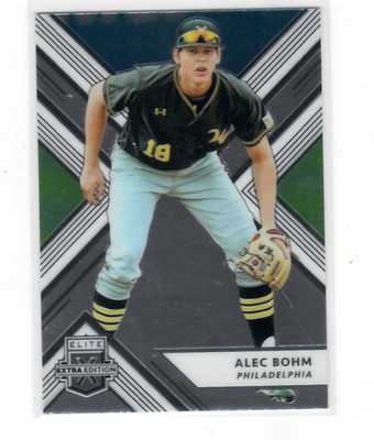 2018 Panini Elite Extra Edition Opti-Chrome #3 Alec Bohm ROOKIE CARD Ph ID:49722