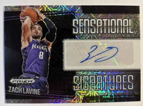 2024 Panini Prizm Black Sensational Signatures Mojo 10/25 Zach LaVine Auto