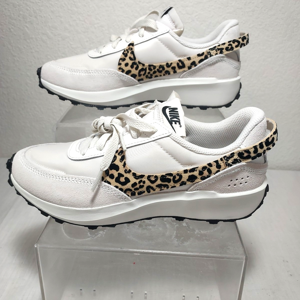 K 様 Nike Waffle Debut Women 7 Sesame Black Leopard HF 1856 001