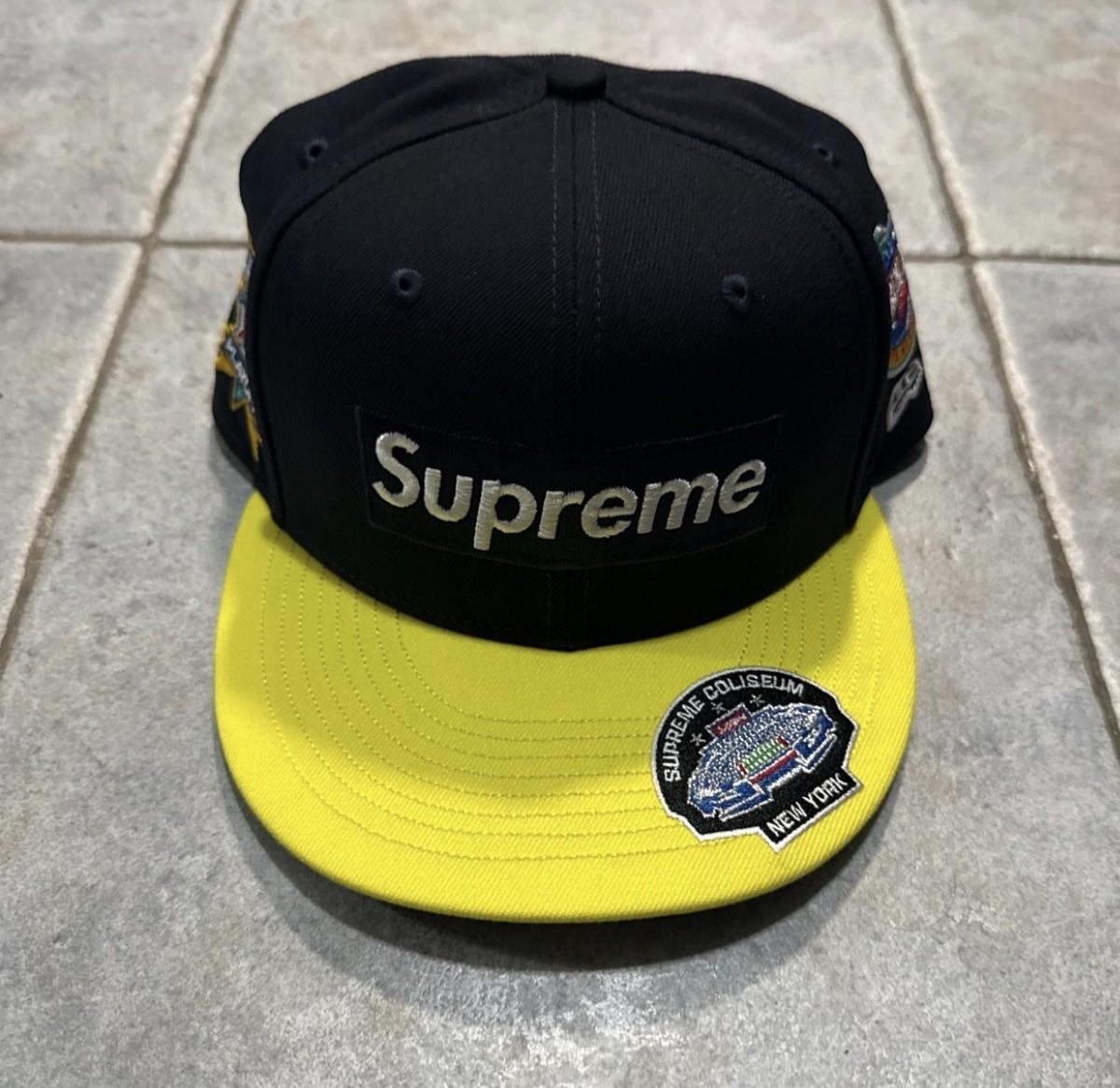 Supreme Box Logo x New Era Championship Fitted Hat | eBay