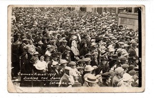 COMMON RIDING HAWICK 1919: Postal de Roxburghshire en mal estado (C99393)