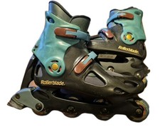 Pattini vintage Rollerblade Spiritblade ABT con borsa da trasporto taglia 30 ottime condizioni