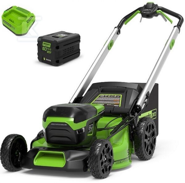 Greenworks Gwgd60lm51spk4 Cordless Self Propelled Lawn Mower With Battery And Charger 60V 51Cm - Image 2