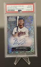 2022 Bowman Sterling Bryan Acuna Auto Speckle Refractor /99 PSA 10