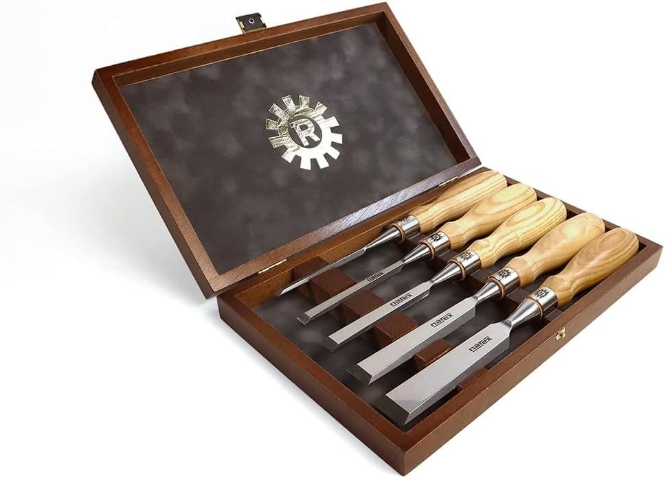 5 Piece Bevel Edge Wood Chisel Set High Quality Woodworking Tools
